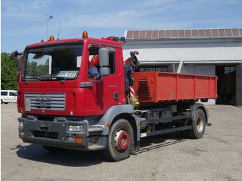 Hook lift truck MAN TGM 18.240 mit Kran: picture 1