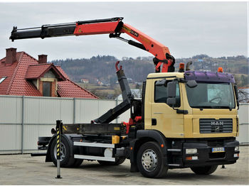 Hook lift truck MAN TGM  18.280  Abrollkipper 4,00m + Kran/FUNK !!: picture 1
