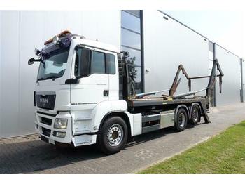 Skip loader truck MAN TGS26.480 6X2 MANUAL STEERING AXLE JOAB EURO 4: picture 1