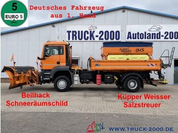 Tipper, Crane truck MAN TGS 18.320 4x4 Winterdienst Schild+Streuer 1.Hd: picture 1