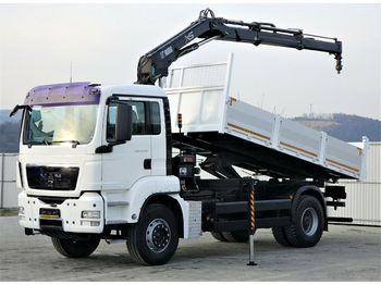 Tipper MAN TGS 18.320 Kipper 5.00m + Kran/FUNK !!!: picture 1