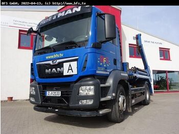 Skip loader truck MAN TGS 18.420 4X2 BL AK 12MT I.S.A.R. M- Haus 3600: picture 1
