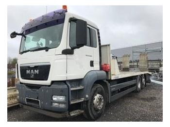 Dropside/ Flatbed truck for transportation of heavy machinery MAN TGS 26.360: picture 1
