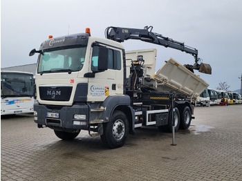 Tipper MAN TGS 26.360 / 2 STRONNA WYWROTKA + HDS HIAB 122: picture 1
