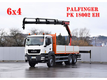 Crane truck MAN TGS 26.360*PRITSCHE 6,50m *PK 18002-EH+FUNK*6x4: picture 1