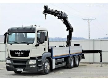 Dropside/ Flatbed truck, Crane truck MAN TGS 26.400 6x4 Darus: picture 1