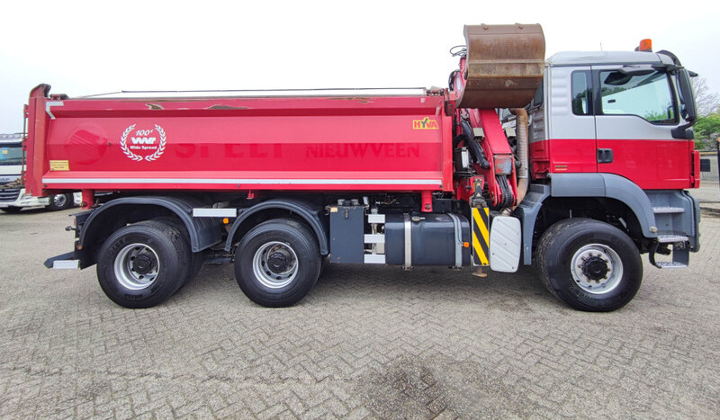 Tipper, Crane truck MAN TGS 26.400 6x6/4 Daycab Euro4 - HMF1643Z2 - Hyva 2-Zijdige Kipper 5.4m. - REBUILT ENGINE - TOP! (V584): picture 13