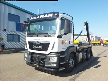 Skip loader truck MAN TGS 26.420 6x2/4 BL Hyva Titan: picture 1