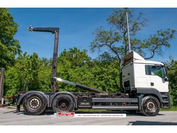 Hook lift truck MAN TGS 26.440 6x2 Abroller Meiller 2065 Retarder: picture 1
