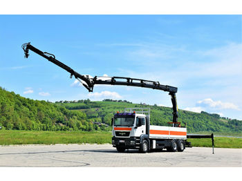 Dropside/ Flatbed truck, Crane truck MAN TGS 26.440 + PK26002-EHD + JIB PJ060A + FUNK!: picture 1