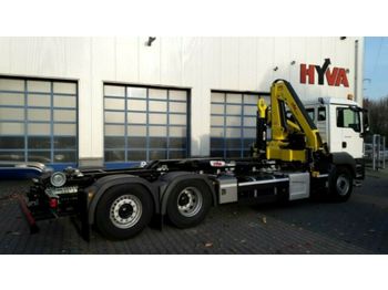 New Hook lift truck MAN TGS 26.470 / 6X2 Kran Hyva Euro6d Retarder: picture 1