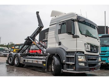 Hook lift truck MAN TGS 26.480 6x2  Abroller Hyva 2060 S Retarder: picture 1