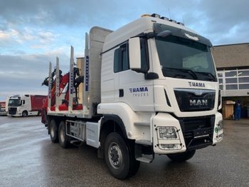 Truck for transportation of timber MAN TGS 26.480 6x6 Holztransporter,Penz 12Z Bj 2016 ,Euro6: picture 1