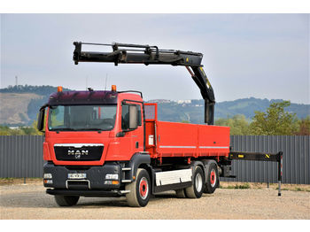 Tipper, Crane truck MAN TGS 26.480 Kipper 6,50m * PK 15500 + FUNK: picture 1