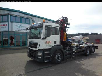Hook lift truck MAN TGS 26.500 6x2-2 BL Palfinger T20.65 + Recycling: picture 1