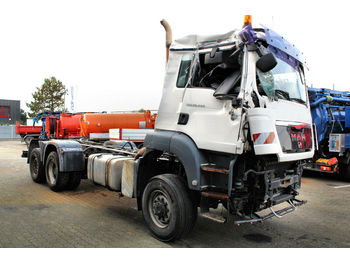 Cab chassis truck, Crane truck MAN TGS 28.440 6x4-4 Unfall Saug u. Druck-Hydraulik: picture 1
