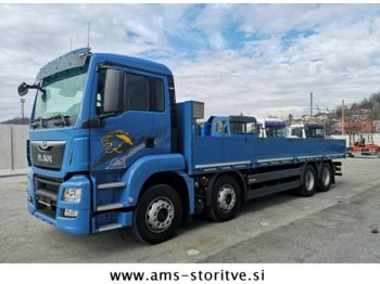 Dropside/ Flatbed truck MAN TGS 32.400 8X2 euro 6: picture 1
