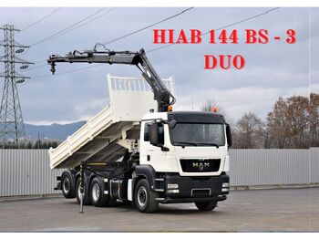 Tipper, Crane truck MAN TGS 35.400 *HIAB 144 BS - 3DUO /FUNK * 8x4: picture 1