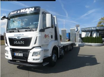 Dropside/ Flatbed truck MAN TGS 35.420 8x2-6 BL Plateau, Junghanns RAMPENFAH: picture 1