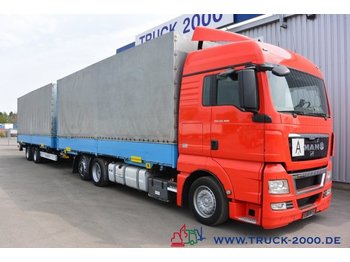 Container transporter/ Swap body truck MAN TGX 26.400 Jumbo Komplettzug mit Krone Brücken: picture 1