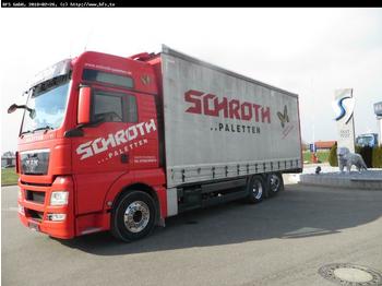 Curtainsider truck MAN TGX 26.440 6x2-2 LL  Standklima lenk lift Achse: picture 1