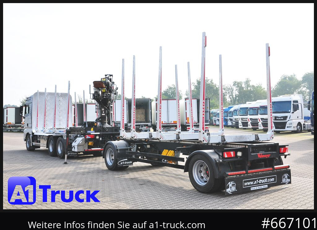 Truck MAN TGX 26.480, Holz Kesla 2109, 6x4,