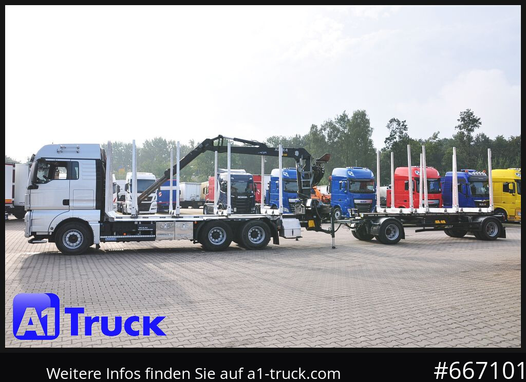 Truck MAN TGX 26.480, Holz Kesla 2109, 6x4,