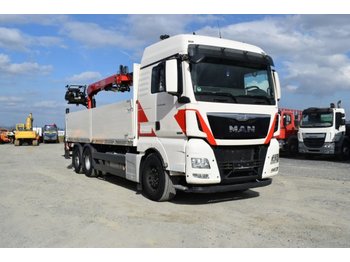 Curtainsider truck MAN TGX 26.480 XLX / 6x4/ Fassi F 195/ E6/Crane KRAN: picture 1