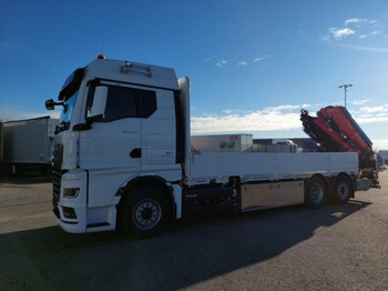 New Dropside/ Flatbed truck, Crane truck MAN TGX 26.510 LL Pritsche,  Fassi F545RA.2.28XE, Containerverschlüsse,: picture 5
