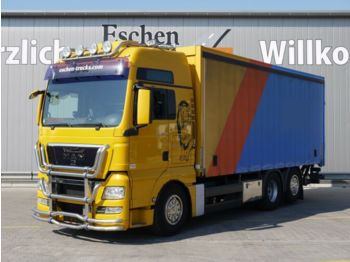 Curtainsider truck MAN TGX 26.540 6x2-2 LL, Standklima, Bullfänger: picture 1