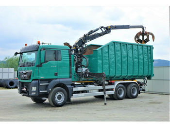 Hook lift truck MAN  TGX 33.480 Abrollkipper 5,70m+HDS *6x4*EURO 6 !: picture 1