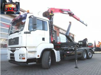 Hook lift truck MAN TG-A 26.480 6x2-2 BL Abrollkipper mit Kran Funk: picture 1