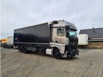 Curtainsider truck MERCEDES-BENZ 2551, Full Air, 23 pallets, Automat, with lift: picture 1