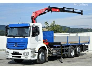 Dropside/ Flatbed truck, Crane truck MERCEDES-BENZ ACTROS 2533: picture 1