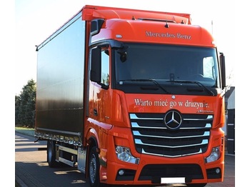 Curtainsider truck MERCEDES-BENZ Actros 1843: picture 1