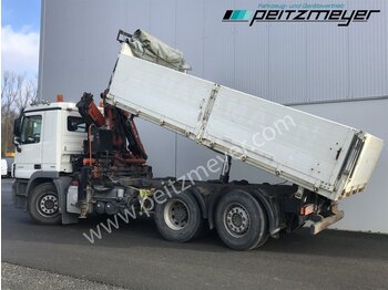 Dropside/ Flatbed truck, Crane truck MERCEDES-BENZ Actros 2541 L Kipper mit Atlas AK 126 E3-Funk Lenkachse: picture 4