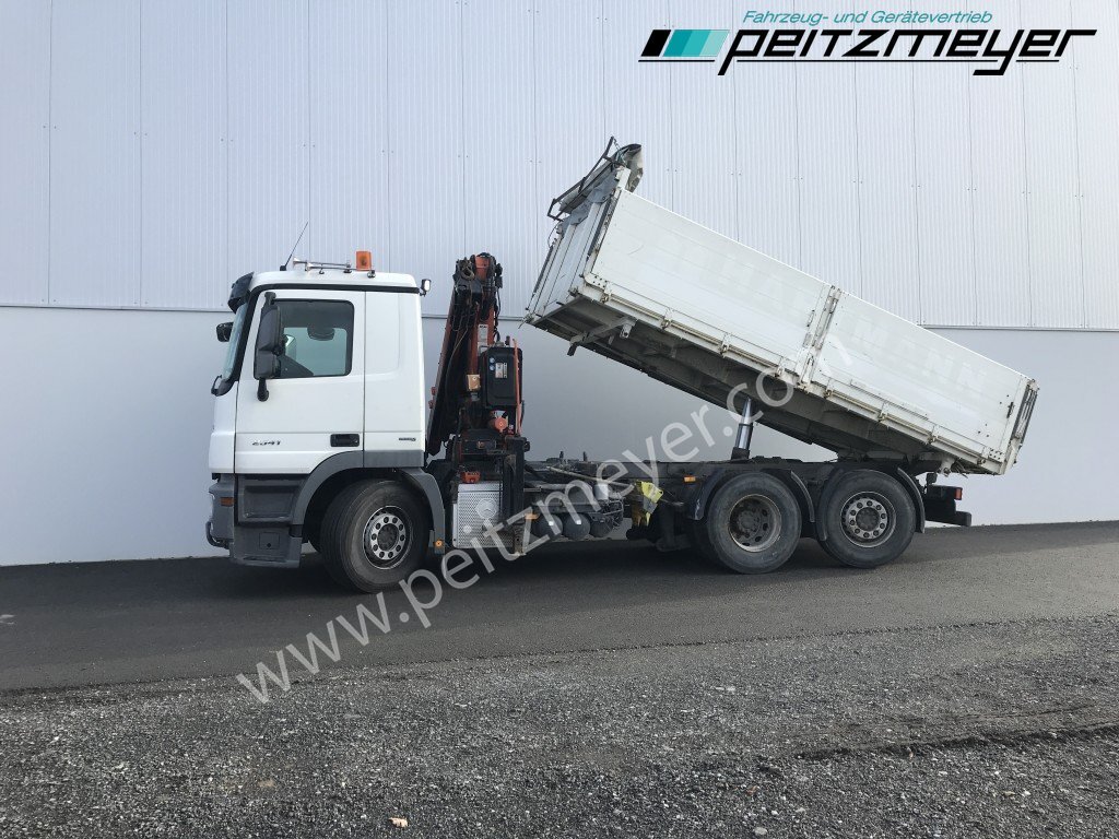 Dropside/ Flatbed truck, Crane truck MERCEDES-BENZ Actros 2541 L Kipper mit Atlas AK 126 E3-Funk Lenkachse: picture 8