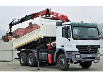 Tipper, Crane truck MERCEDES-BENZ Actros 3336 Darus Billencs: picture 1