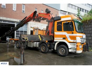 Dropside/ Flatbed truck, Crane truck Mercedes Actros 2546: picture 1