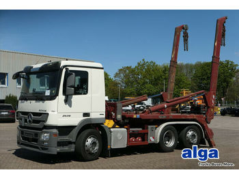 Skip loader truck Mercedes-Benz 2536 L Actros 6x2,Meiller AK16T,Wiegeeinrichtung: picture 1