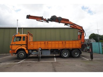 Truck Mercedes-Benz 2538 6x4 OPEN BOX WITH TEREX/ATLS 390.2 CRANE WITH JIB: picture 1