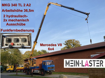 Crane truck Mercedes-Benz 2622 V8 6x4 MKG 340 T2A2 36,5m Seilwinde Funk: picture 1
