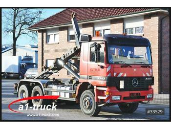 Hook lift truck Mercedes-Benz 3343 Actros 6x4 Blatt/Blatt, Meiller: picture 1