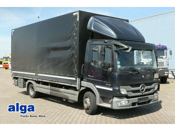 Curtainsider truck Mercedes-Benz 818 L Atego/Automatik/LBW/Spoiler/Luft: picture 1