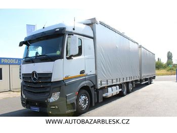 Curtainsider truck Mercedes-Benz ACTROS 2542 AUTOMAT EURO VI + PANAV TV18 L BPW: picture 1
