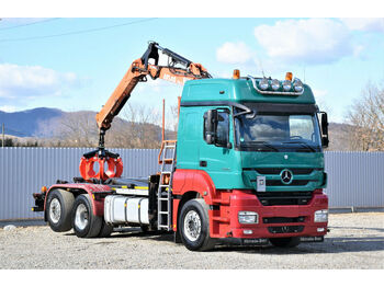 Hook lift truck, Crane truck Mercedes-Benz ACTROS 2543 Abrollkipper 5,20m+ATLAS 118.2 +FUNK: picture 1