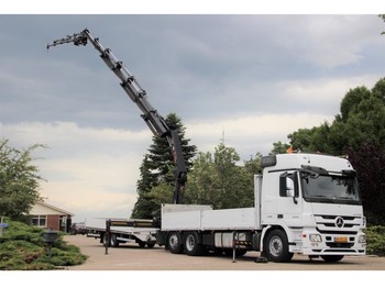 Dropside/ Flatbed truck Mercedes-Benz ACTROS 2544 HIAB 28tm JIB/LIER/WINCH/DAK/ROOF/DACH!!EURO5!: picture 1