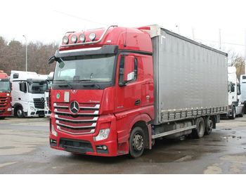 Curtainsider truck Mercedes-Benz ACTROS 2548 LNR EURO 6, 6X2: picture 1