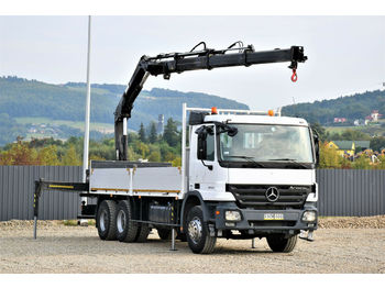 Dropside/ Flatbed truck, Crane truck Mercedes-Benz ACTROS 2632 * HIAB 166BS-3HIDUO+FUNK / 6x4: picture 1