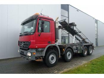 Hook lift truck Mercedes-Benz ACTROS 3244 8X4 CHASSIS FULL STEEL EURO 5: picture 1